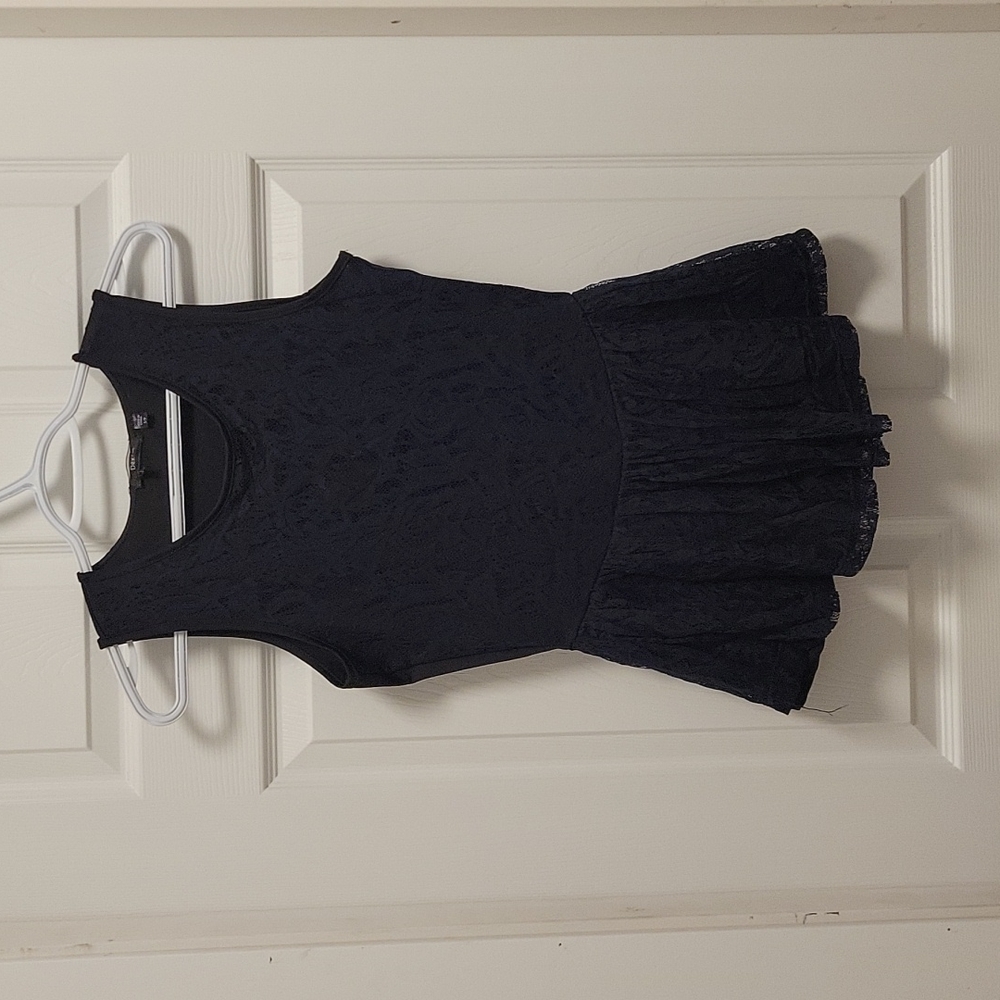 Lace top with ruffles